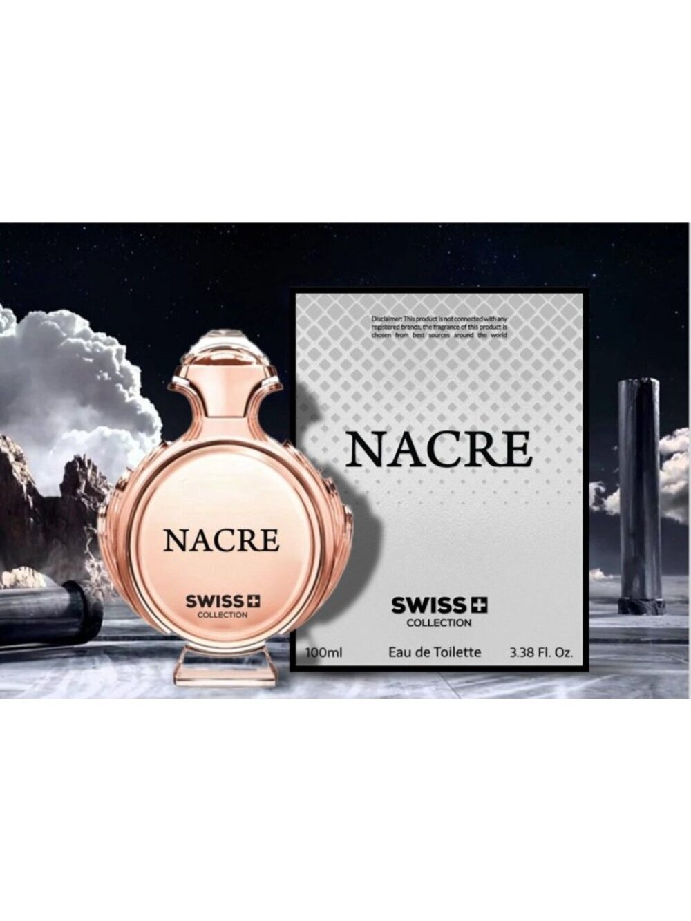 NACRE by Swiss Collection EDT Women 100ml 3.38 fl oz Inspired by Giorgio Armani